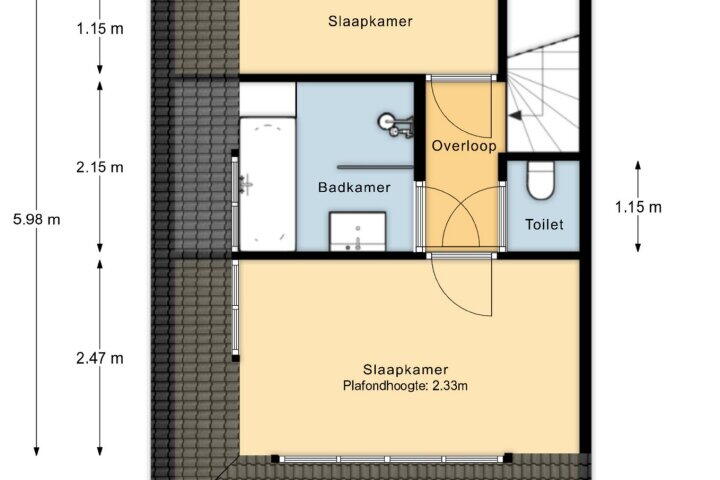 Plattegrond – Hesselingen 24, Meppel
