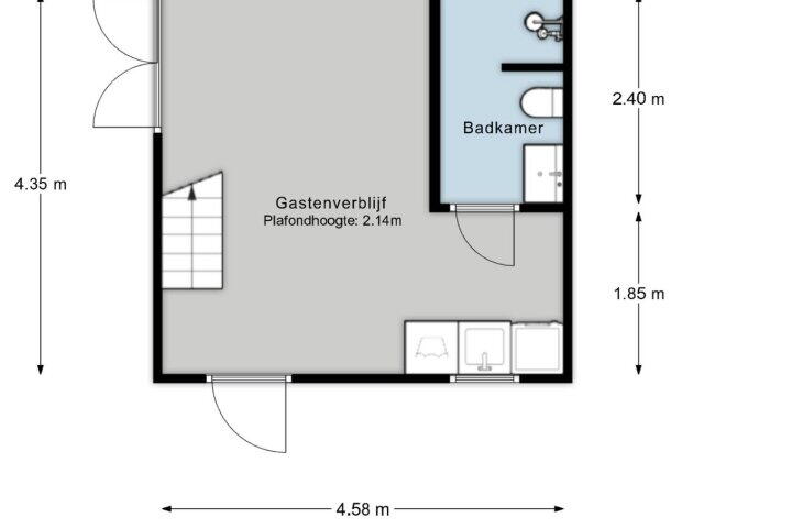 Plattegrond – Hesselingen 24, Meppel