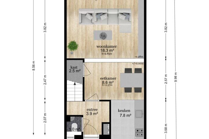 Plattegrond – Het engelse werk 3, Amerongen