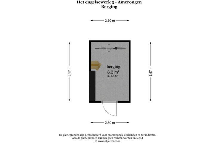 Plattegrond – Het engelse werk 3, Amerongen