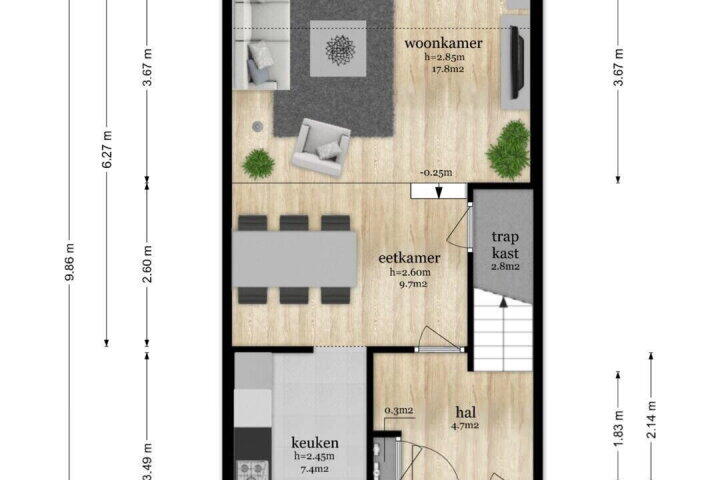 Plattegrond – Het engelse werk 37, Amerongen