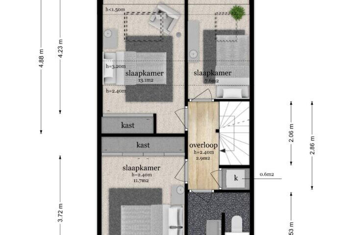 Plattegrond – Het engelse werk 37, Amerongen