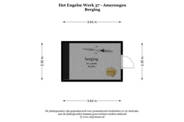 Plattegrond – Het engelse werk 37, Amerongen