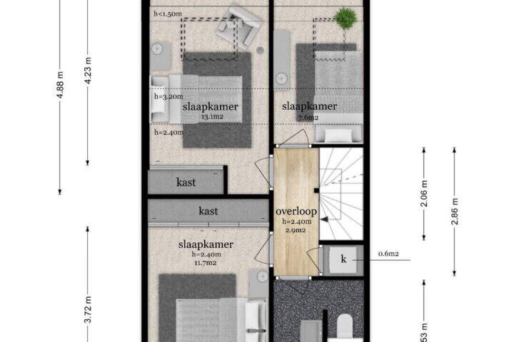 Plattegrond – Het engelse werk 37, Amerongen