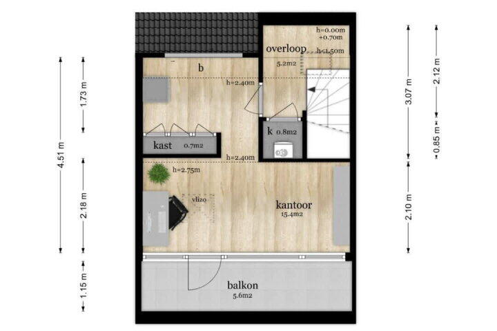 Plattegrond – Het engelse werk 37, Amerongen