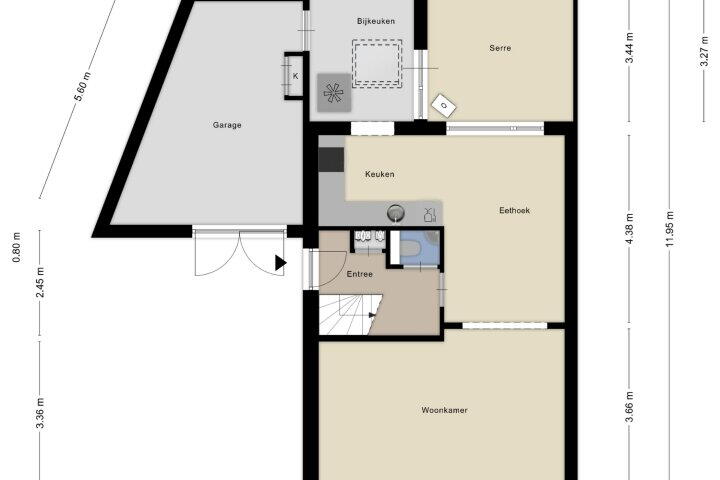 Plattegrond – Het Erf 145, Biddinghuizen