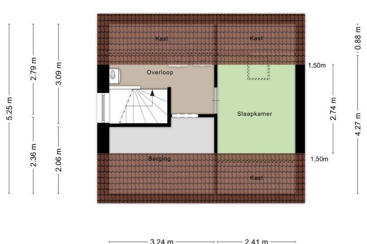 Plattegrond – Het Erf 145, Biddinghuizen