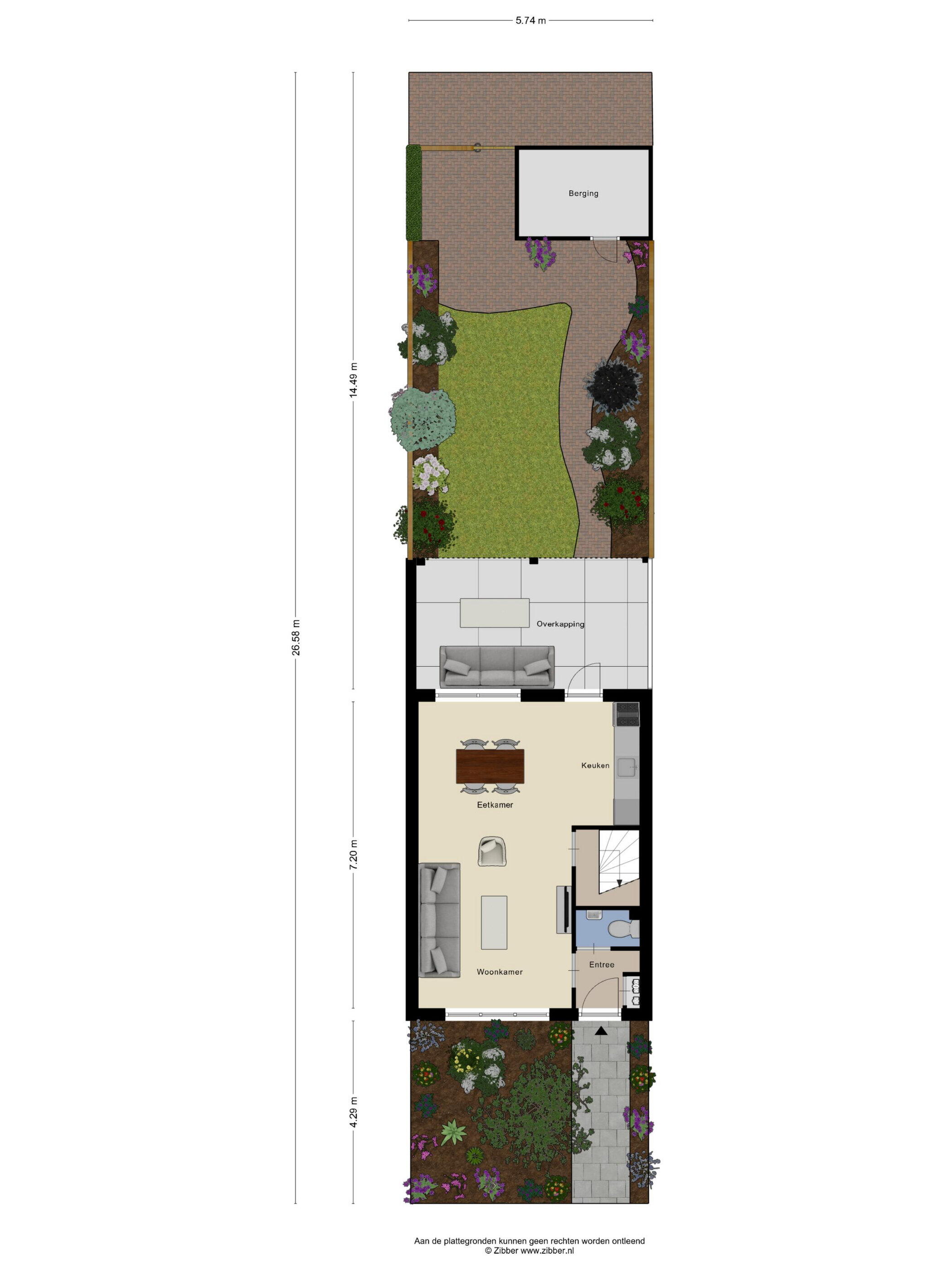 Plattegrond 2 - Het Hof 43, Oud Gastel