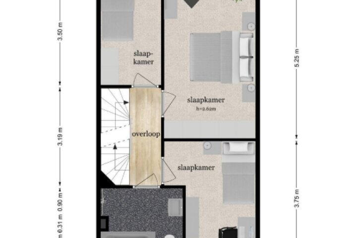 Plattegrond – het Hoge Rot 85, Hernen