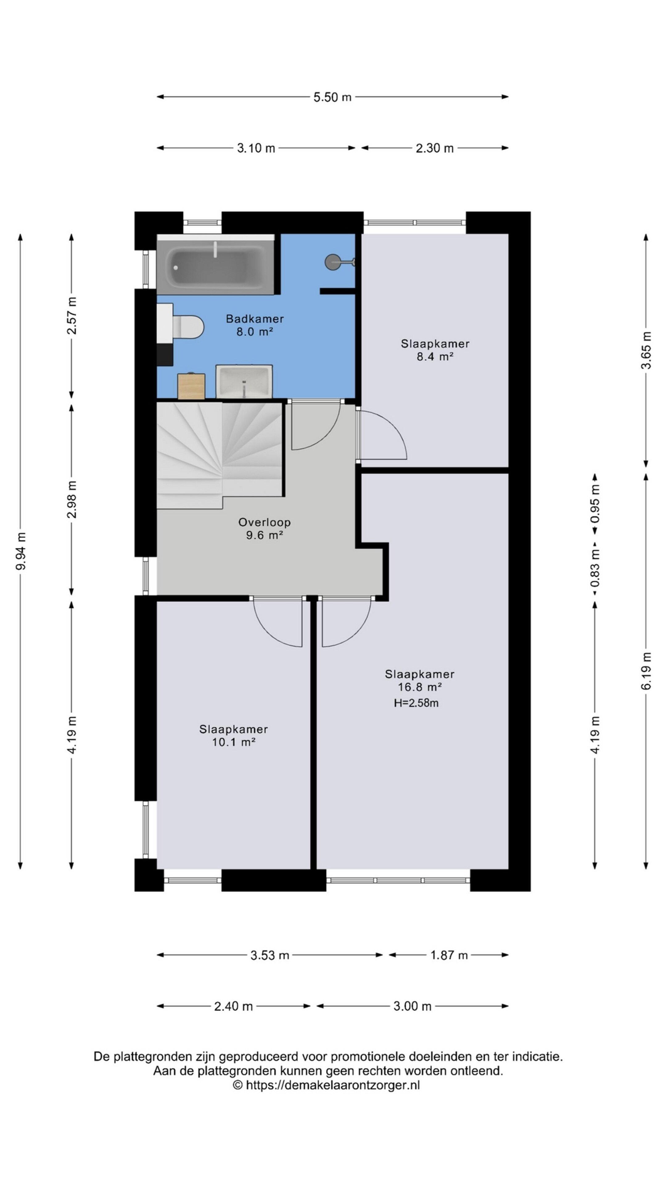 Plattegrond 2 - Het Logement 14, Marum