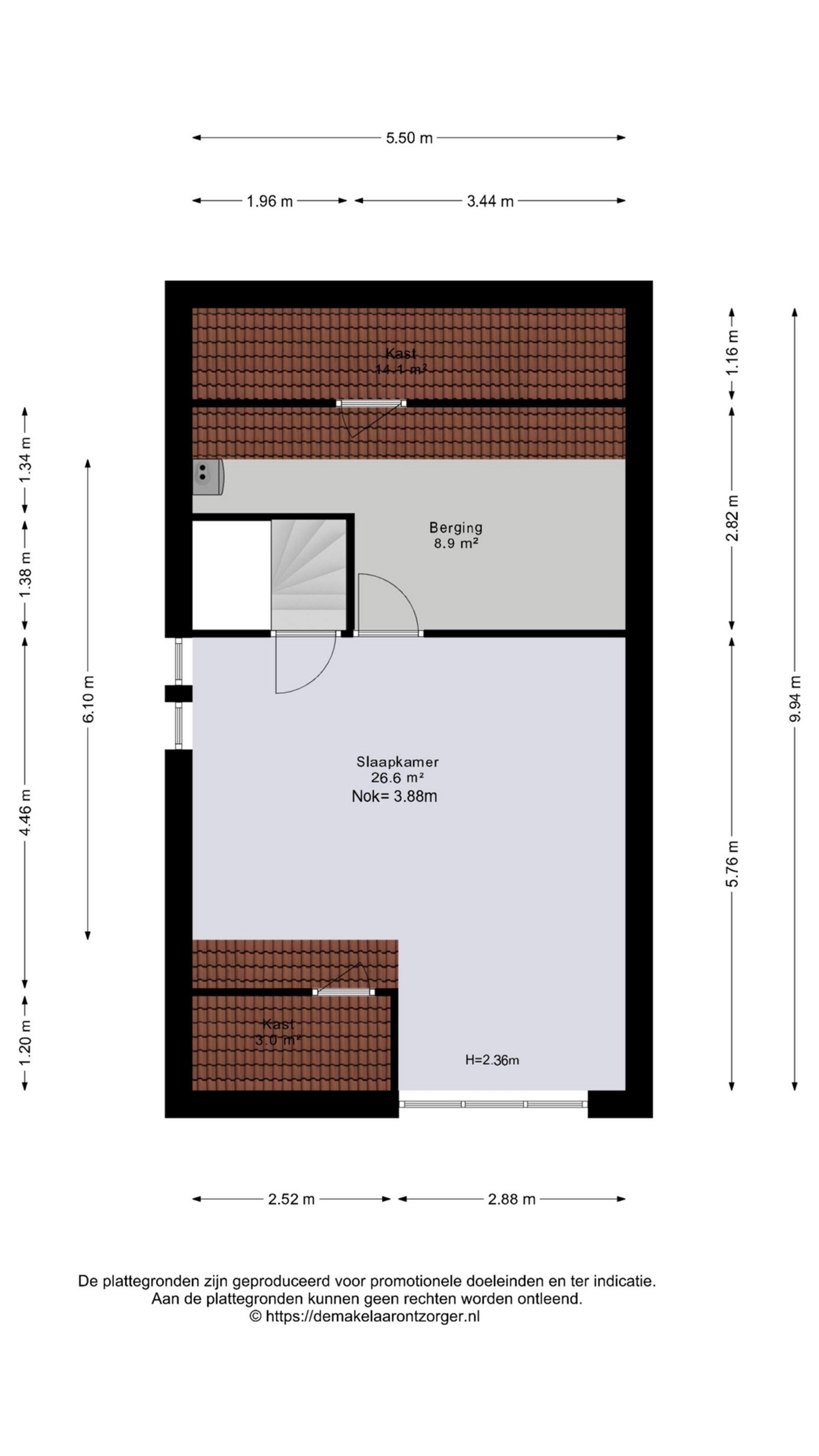Plattegrond 3 - Het Logement 14, Marum