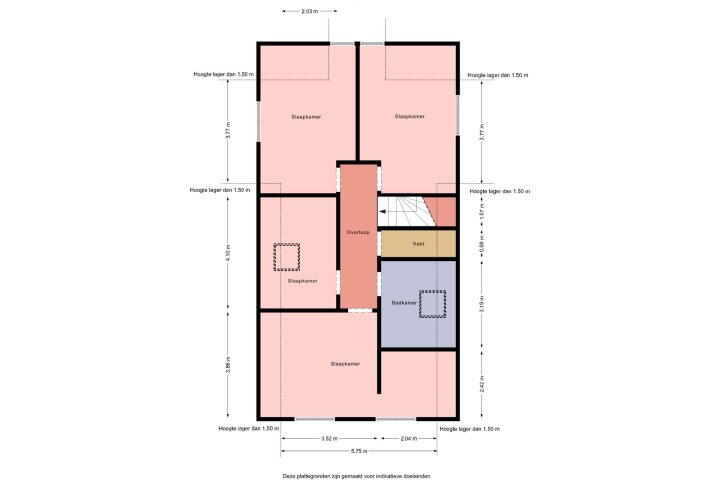 Plattegrond – het Meer 257, Heerenveen