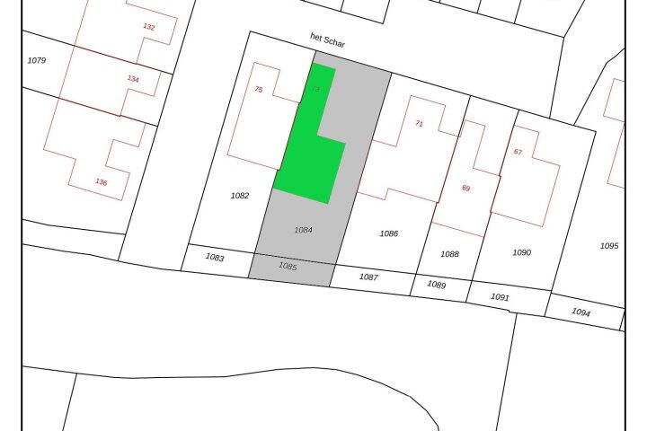 Plattegrond – het Schar 73, Steenwijk