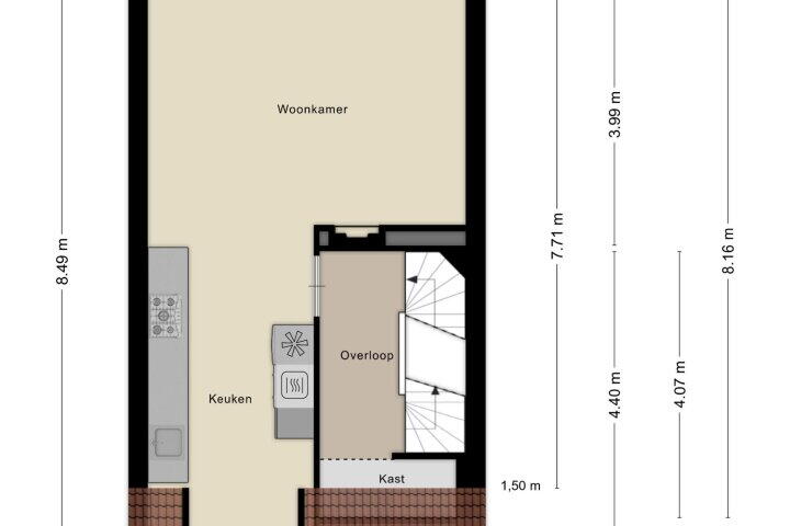 Plattegrond – 't Slotje 67, Wijchen