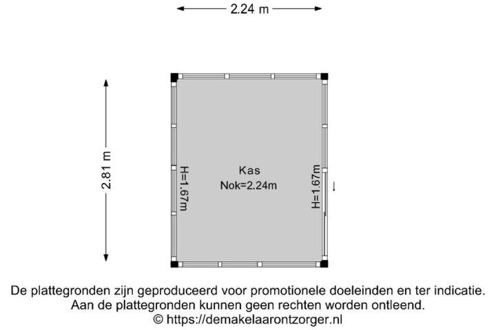 Plattegrond – Het Want 76, Groningen
