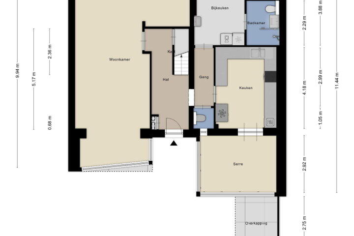 Plattegrond – Heugemerstraat 221 C, Maastricht