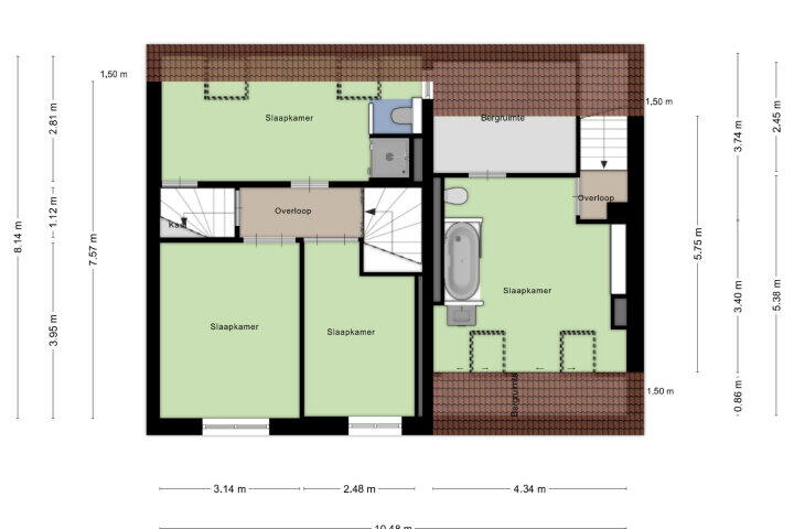 Plattegrond – Heugemerstraat 221 C, Maastricht