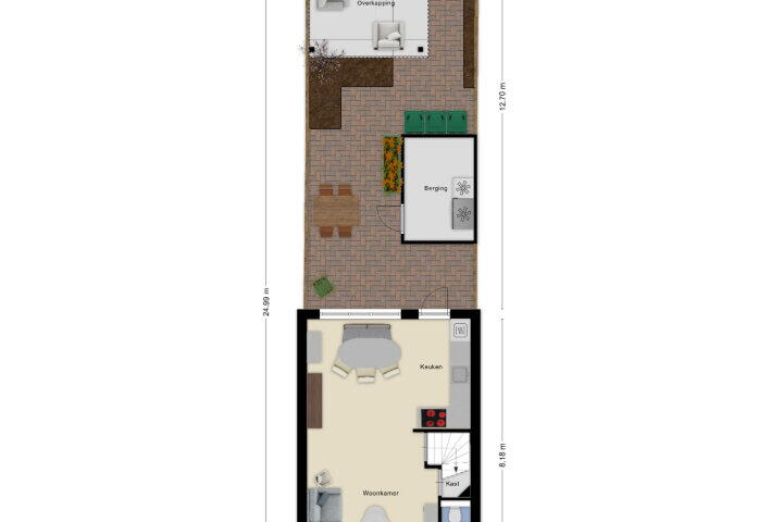 Plattegrond – Heulberg 41, Roosendaal