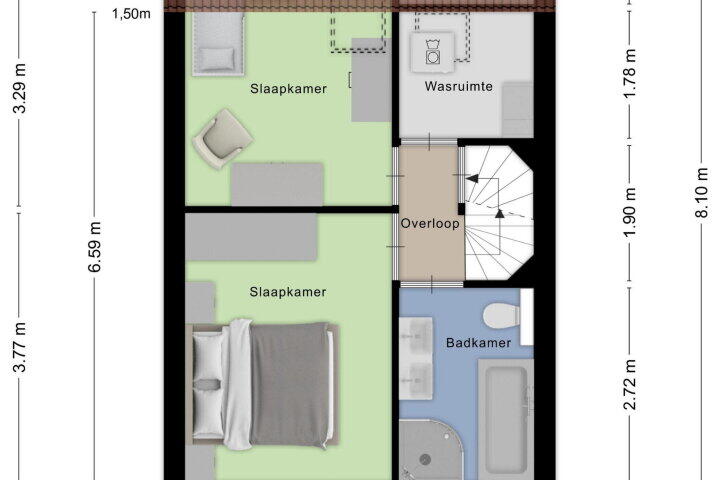 Plattegrond – Heulberg 41, Roosendaal