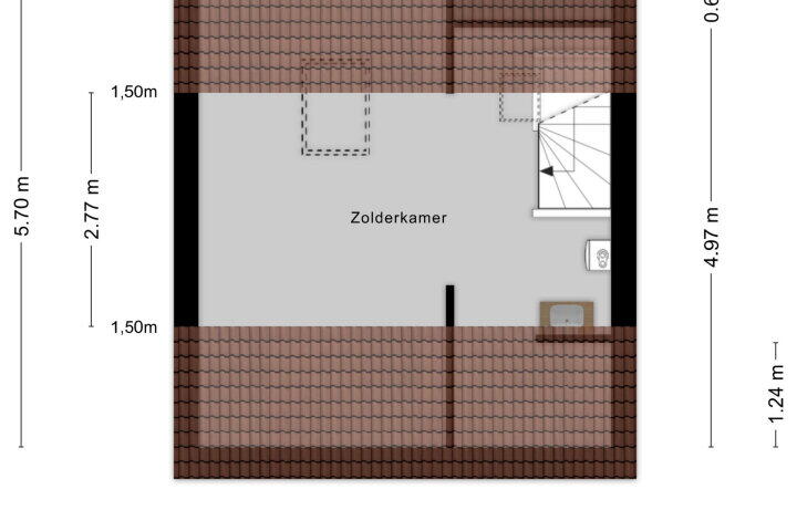 Plattegrond – Heulberg 41, Roosendaal