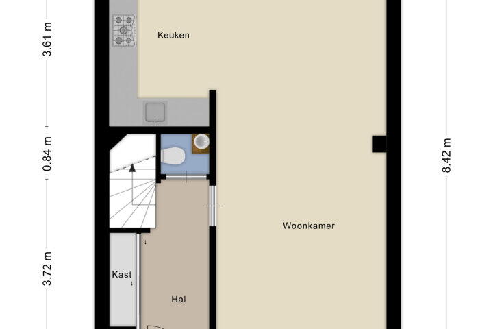 Plattegrond – Heusdenhoutsestraat 362, Breda