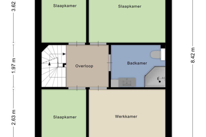 Plattegrond – Heusdenhoutsestraat 362, Breda