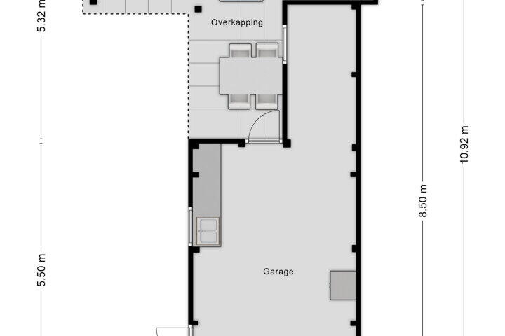 Plattegrond – Heveland 8, Bergen op Zoom