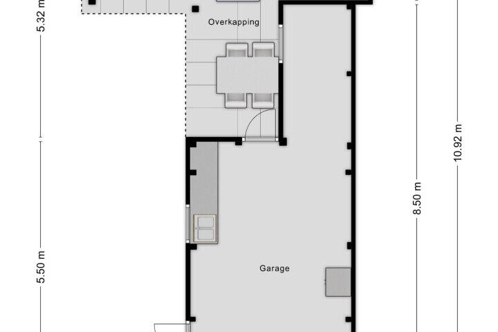 Plattegrond – Heveland 8, Bergen op Zoom