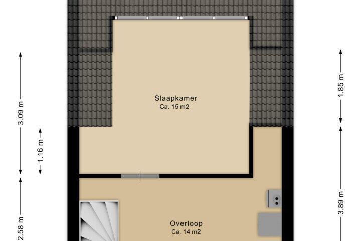 Plattegrond – Hildegard van Bingenweg 109, Assen