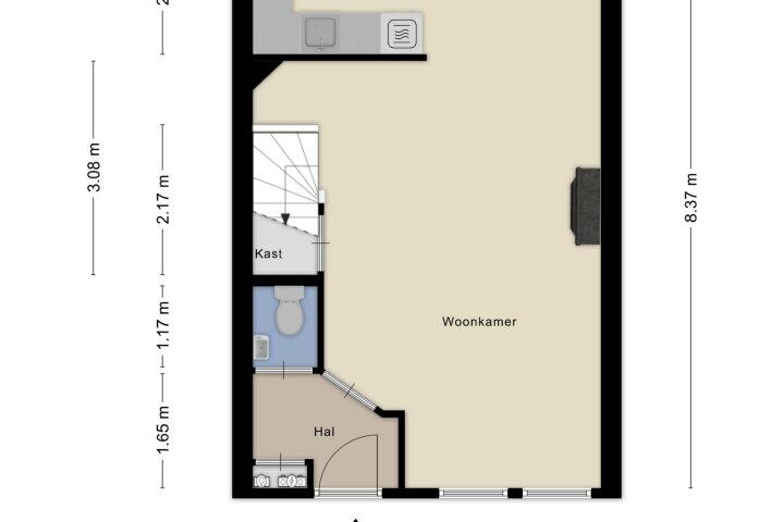 Plattegrond – Hillekensacker 1451, Nijmegen
