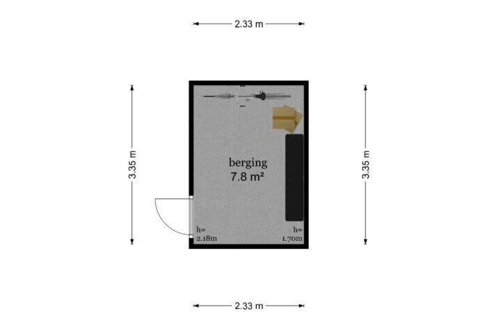 Plattegrond – Hinkerstraat 19, Cothen