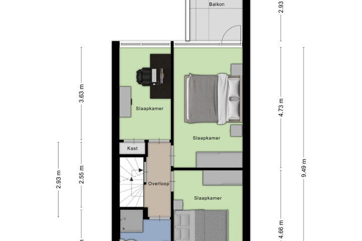 Plattegrond – Hobbemaplein 19, Drunen