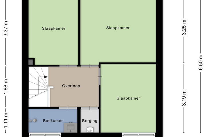 Plattegrond – Hoeckelumstraat 23, Nijmegen