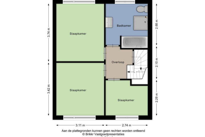 Plattegrond – Hoefakker 15, Chaam