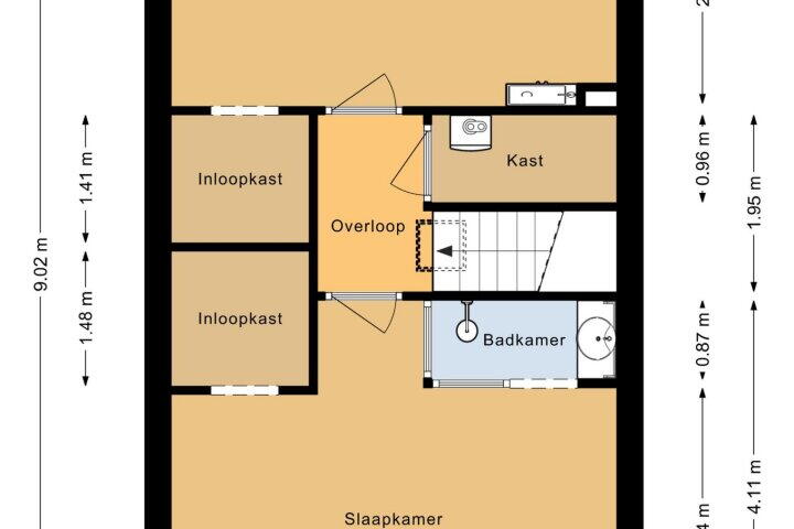 Plattegrond – Hoefstraat 16, Heerhugowaard