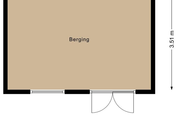 Plattegrond – Hoefstraat 16, Heerhugowaard