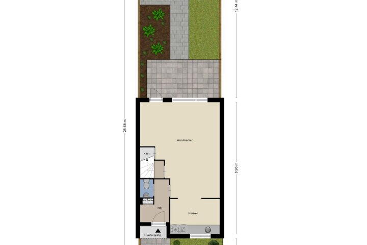 Plattegrond – Hoekweg 49, Gennep