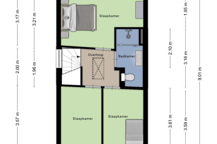 Plattegrond – Hofstraat 15, Roosendaal