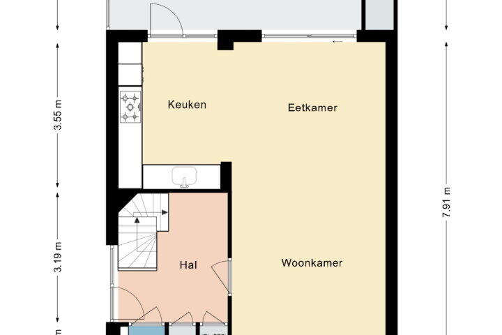 Plattegrond – Hofstraat 2, Bocholtz
