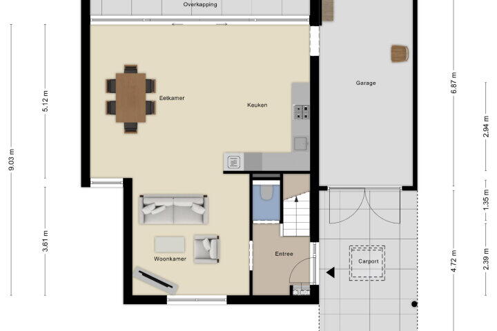 Plattegrond – Hofstraat 4, Wouw