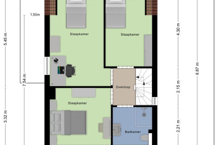 Plattegrond – Hofstraat 4, Wouw