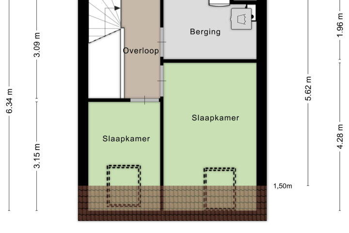 Plattegrond – Hof van Hagevoort 205, Wijchen