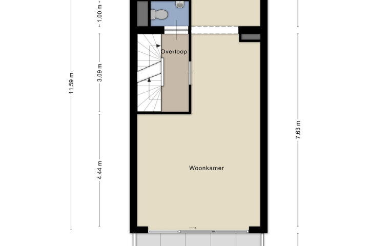 Plattegrond – Hof van Hagevoort 205, Wijchen