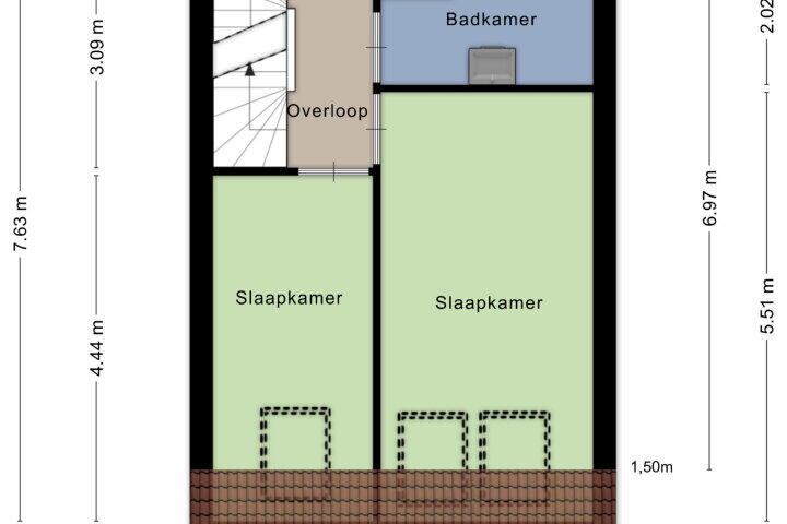 Plattegrond – Hof van Hagevoort 205, Wijchen