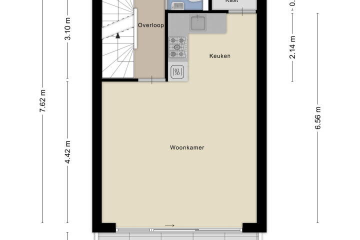 Plattegrond – Hof van Hagevoort 211, Wijchen