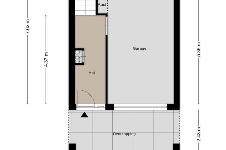 Plattegrond – Hof van Hagevoort 211, Wijchen