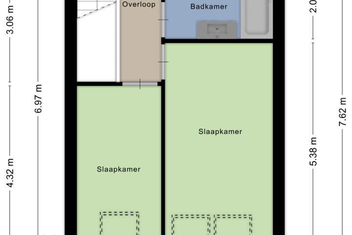Plattegrond – Hof van Hagevoort 211, Wijchen