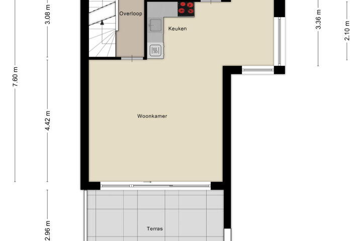 Plattegrond – Hof van Hagevoort 48, Wijchen