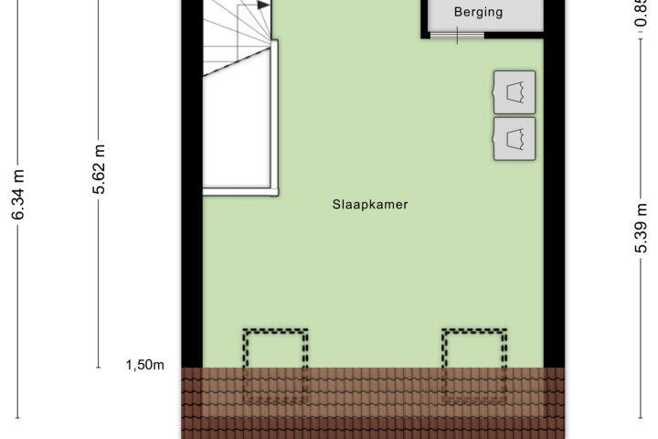 Plattegrond – Hof van Hagevoort 48, Wijchen