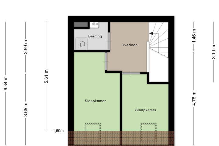Plattegrond – Hof van Hagevoort 67, Wijchen